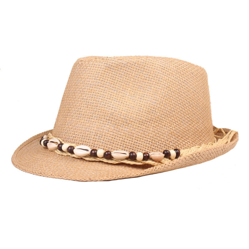 Miesten Shell Beach Sun Straw Trilby Hat -sovellus