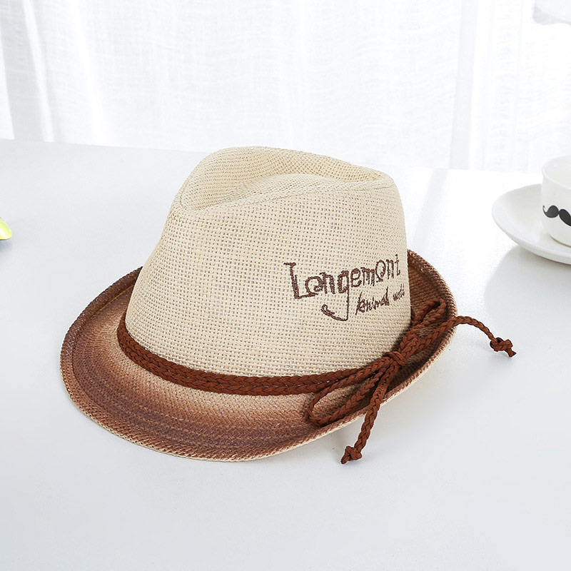 Uusin design kirjontalogo Trilby Straw Hat