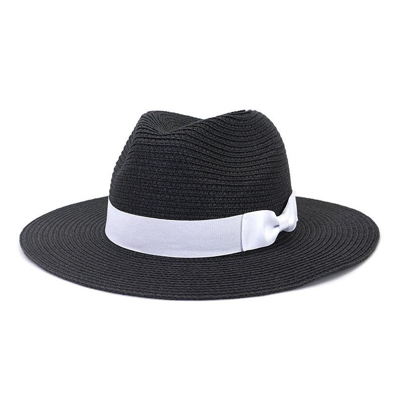 Miesten Bowknot Fedora olkihattu