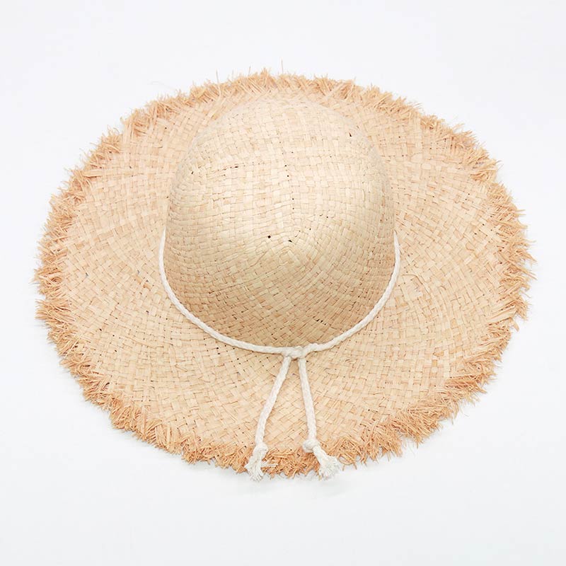 Natural Color Floppy Raffia-hattu naisille