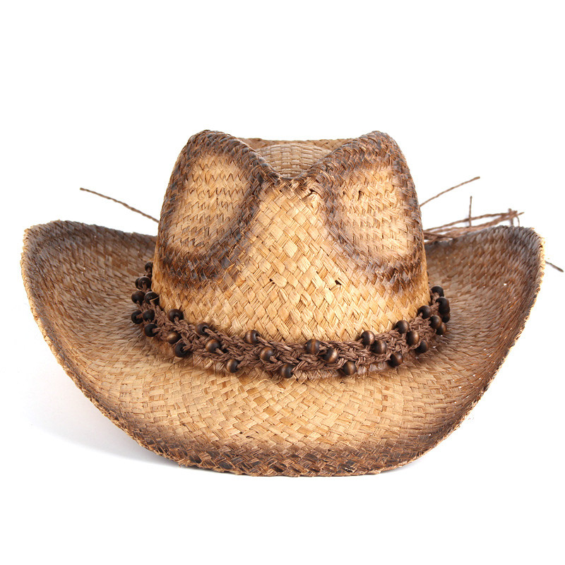 Spary Paint Raffia Straw Cowboy -hatut